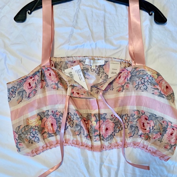 Loveshackfancy Casey Silk Top NWT size Medium 🌸 - Picture 4 of 6